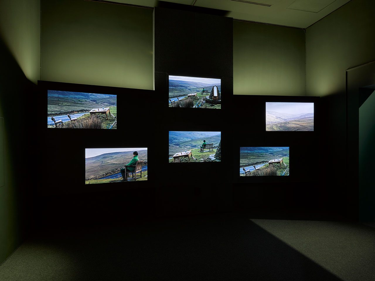 John Akomfrah, Listening All Night To The Rain, Installation view British Pavilion 2024, Photo: Jack Hems
