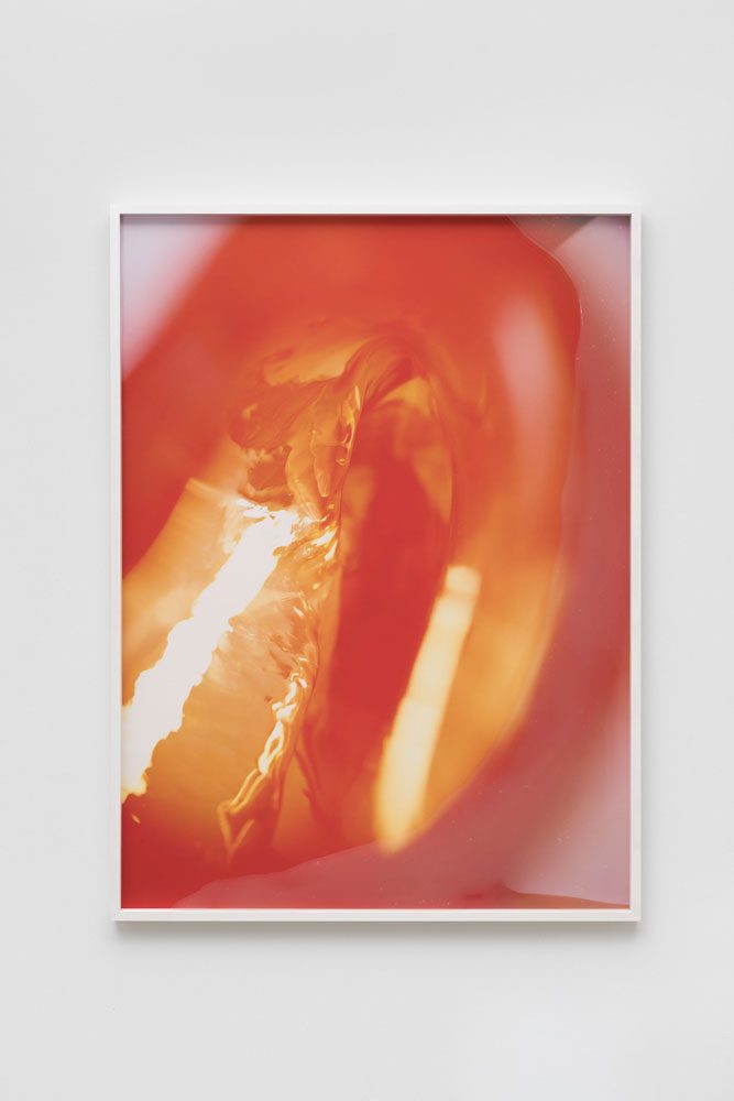 Pakui Hardware, Thresholds P02, 2025, fine art print on aluminum, silicon on glass of the frame, 150 × 110 cm, © Pakui Hardware, Courtesy the artists and Carlier|Gebauer Gallery