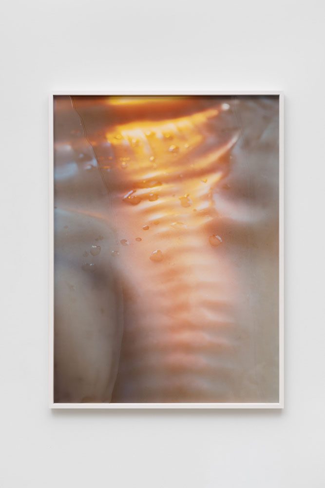 Pakui Hardware, Thresholds P04, 2025, fine art print on aluminum, silicon on glass of the frame, 150 × 110 cm, © Pakui Hardware, Courtesy the artists and Carlier|Gebauer Gallery