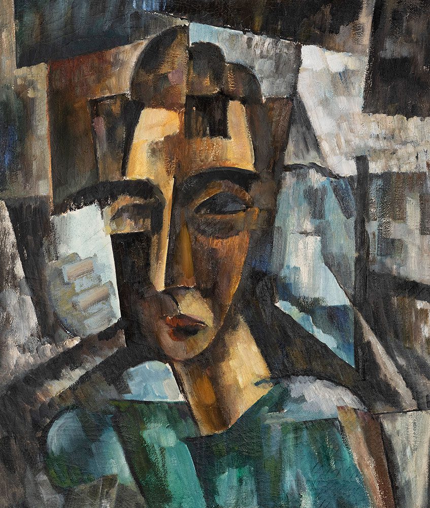 Raoul Hausmann, Untitled (Portrait of Hannah Höch), c. 1916, Private Collection, © VG Bild-Kunst, Bonn 2025, Repro: © Gudrun de Maddalena