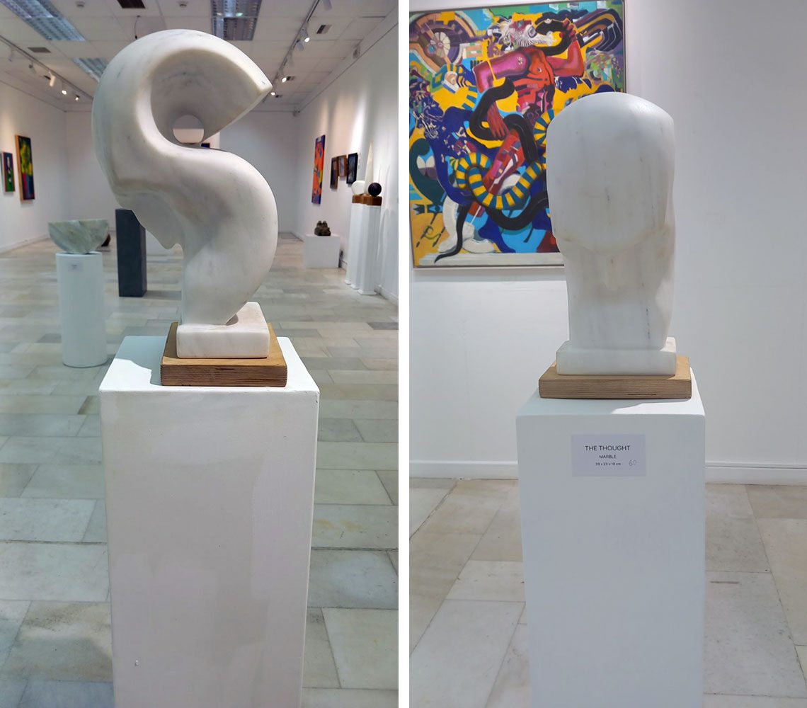 Left & Right: Ilirian Shima. Thought, © Ilirian Shima, Photo © & Courtesy Vicky Trochidou