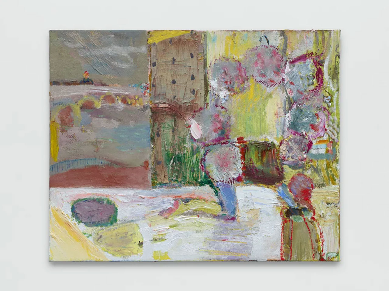 Gabriella Boyd, Garland, 2024-2025, Oil on linen, 40 x 60 cm | 15 3/4 x 23 5/8 in, © Gabriella Boyd, Courtesy the artist and Grimm Galley