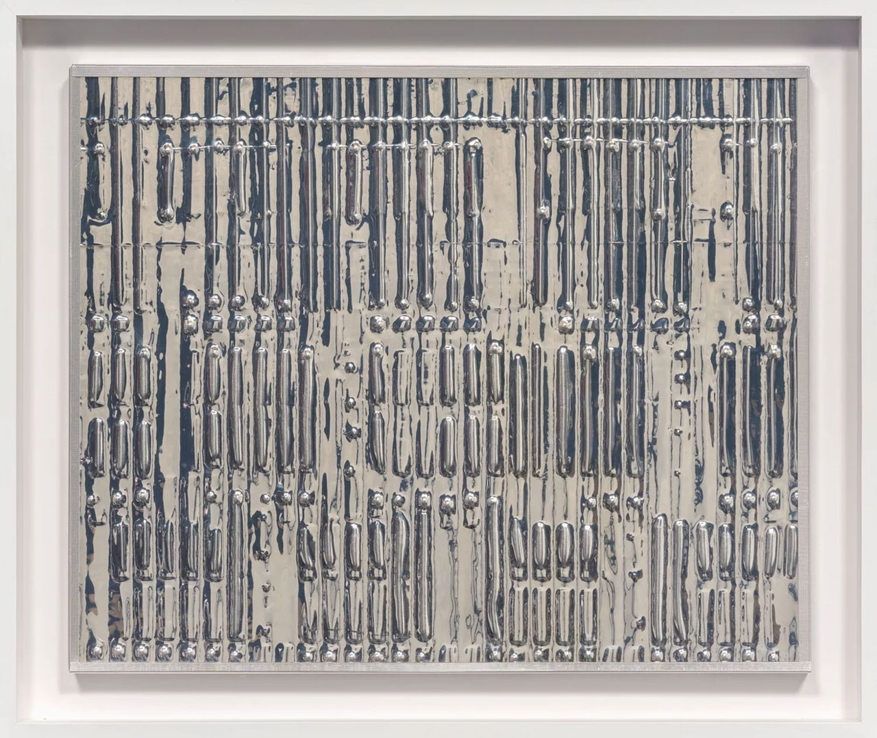 Heinz Mack, Untitled, 2021 , Aluminium on wood, 37 x 45.5 x 2 cm, 14 1/2 x 18 x 1 in