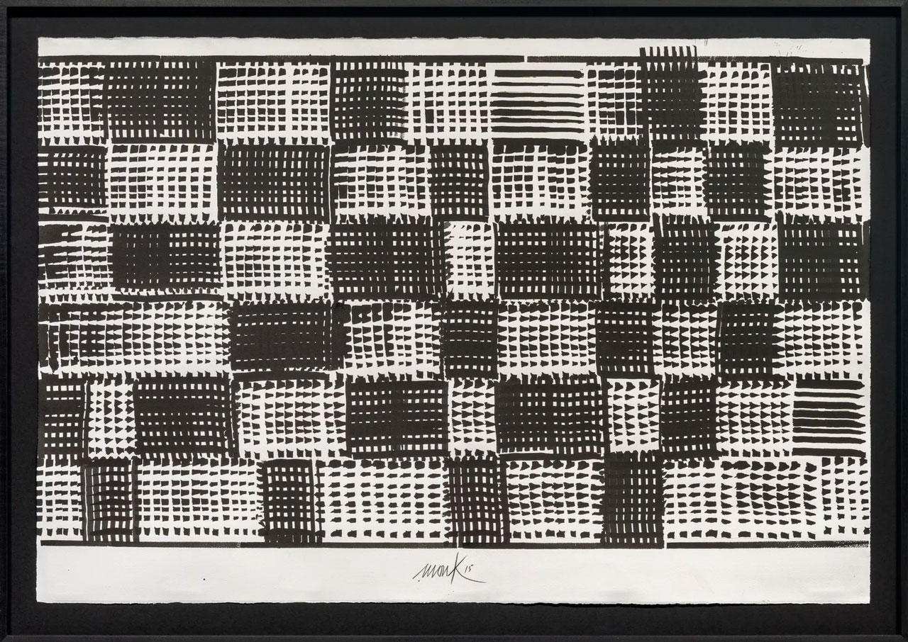 Heinz Mack, Untitled, 2015, Indian ink on hand-made paper, 76 x 112 cm, 30 x 44 in