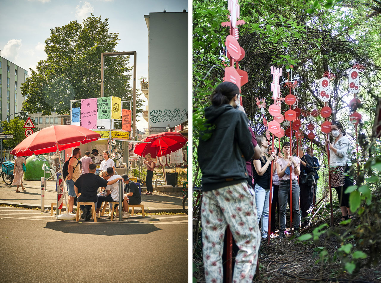 Left: Maison Commune © Javier Agustin Rojas Right: Organismendemokratie © Manuel Miethe