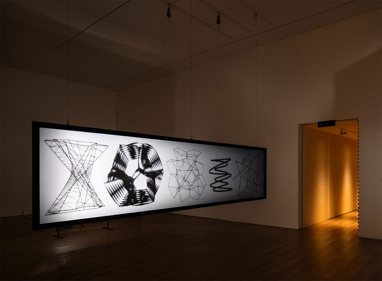 Olafur Eliasson, Life is lived along lines, 2009, Stainless steel, brass, copper, motors, projection foil, HMI lamp, Dimensions variable, From Vignesh Sundaresan aka Metakovan’s Collection