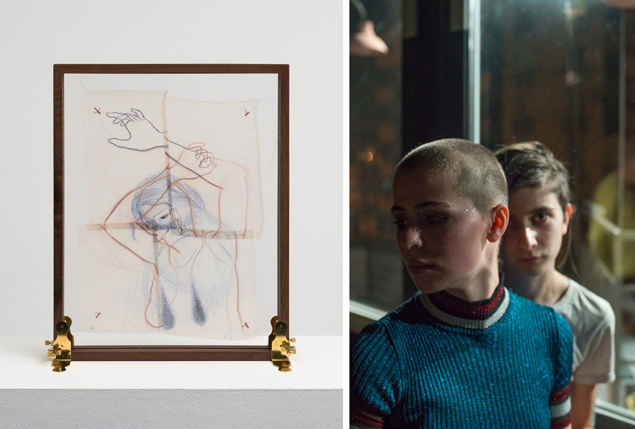 Left: Joeun Kim Aatchim, Minimally Invasive: Chapter 침 Crush, 2025. Courtesy of the artist and François Ghebaly gallery Right: Tobias Zielony, Shine, 2017. Archival pigment print, 84 x 56 cm, Edition of 6 + 2AP. Courtesy of the artist and KOW Berlin