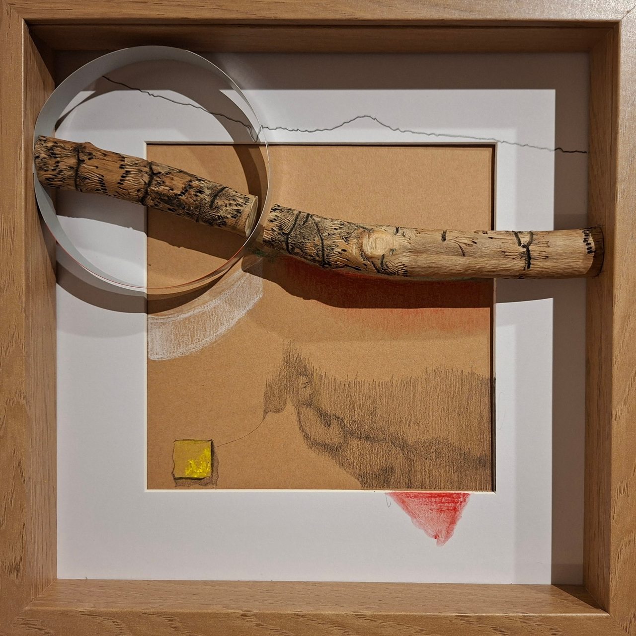 Dimitra Tziomaka, energy Portrait 1, 2026, Mixed media, 32 x 32 cm