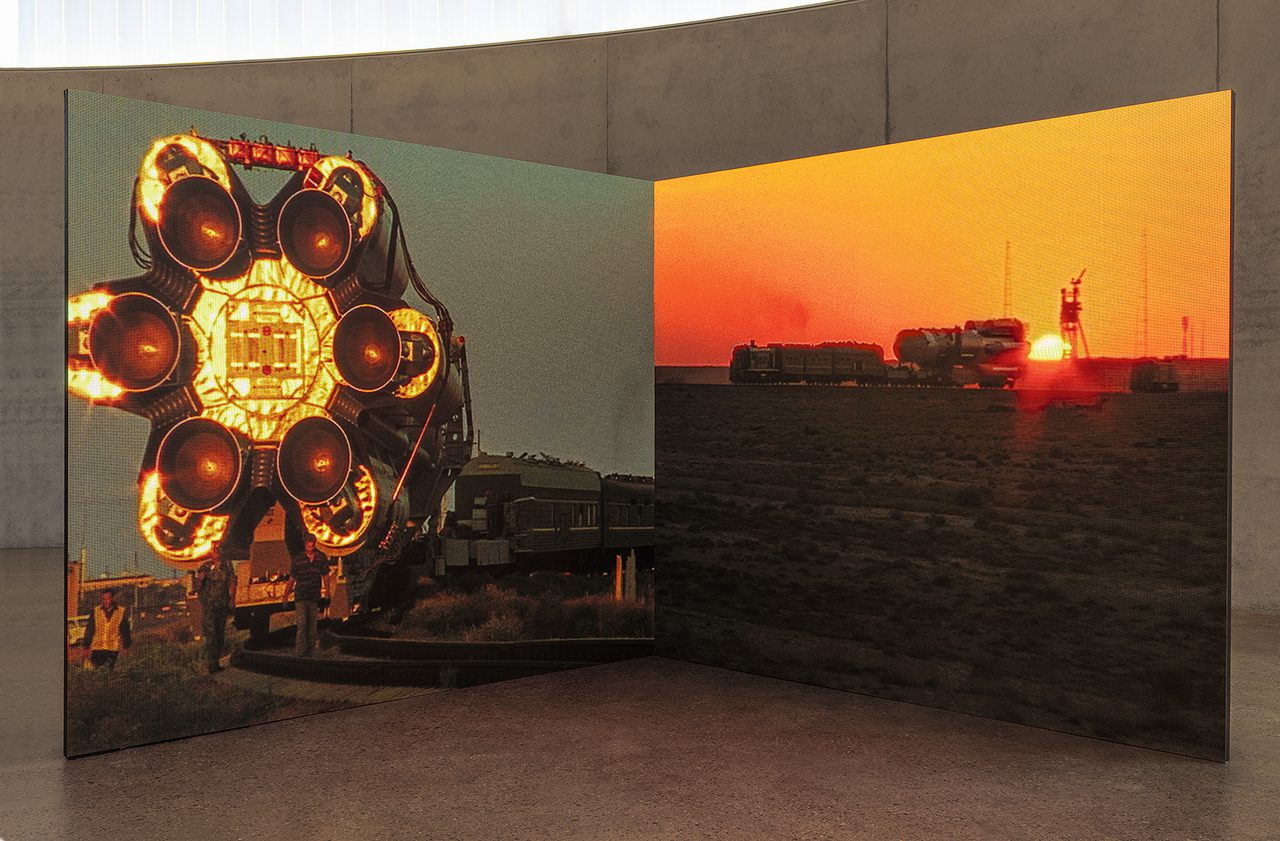 Jane and Louise Wilson, Countermeasures, Installation view, Skulpturenhalle I Thomas Schütte Foundation, 2026, Courtesy the artists and Skulpturenhalle I Thomas Schütte Foundation