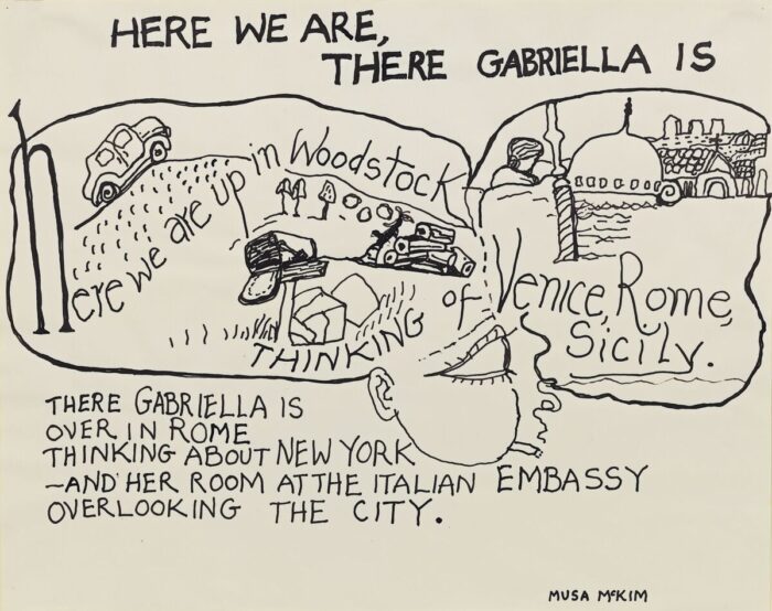 Philip Guston, Here We Are, There Gabriella Is, c. 1972-75, © The Estate of Philip Guston. Photo: Genevieve Hanson, Courtesy The Estate of Philip Guston and Hauser & Wirth Gallery
