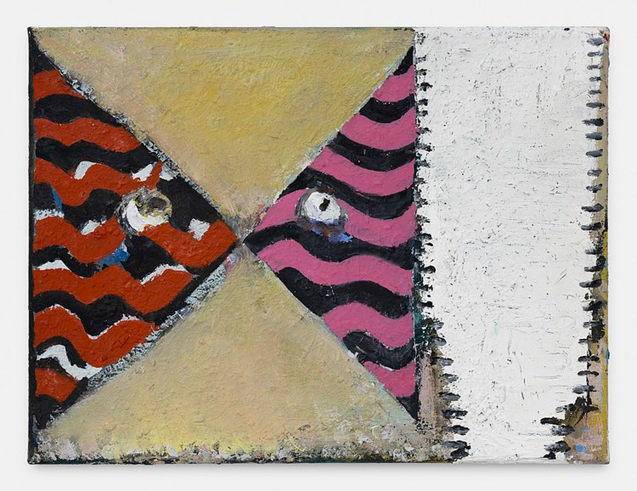 Carole Vanderlinden, Face to Face, 2025. Oil on canvas, 30 x 39,5 cm. Photo: HV-studio, © Carole Vanderlinden, Courtesy the artist and S.M.A.K.