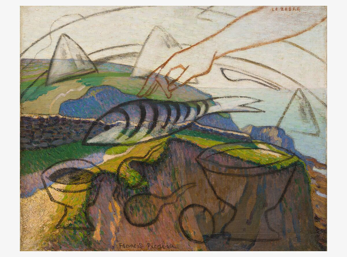 Francis Picabia, Le Zèbre (The Zebra), c. 1909 – 1933, Oil on canvas, 60 x 73 cm / 23 5/8 x 28 3/4 in, Photo: Damian Griffiths, Courtesy Hauser & Wirth Gallery