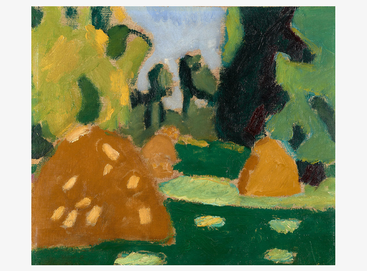 Francis Picabia, Untitled, c. 1911, Oil on canvas board, 34 x 38.4 x 1.9 cm / 13 3/8 x 15 1/8 x 3/4 in 58.5 x 62 cm / 23 x 24 3/8 in (framed), Photo: Marc Gouby, Courtesy Hauser & Wirth Gallery