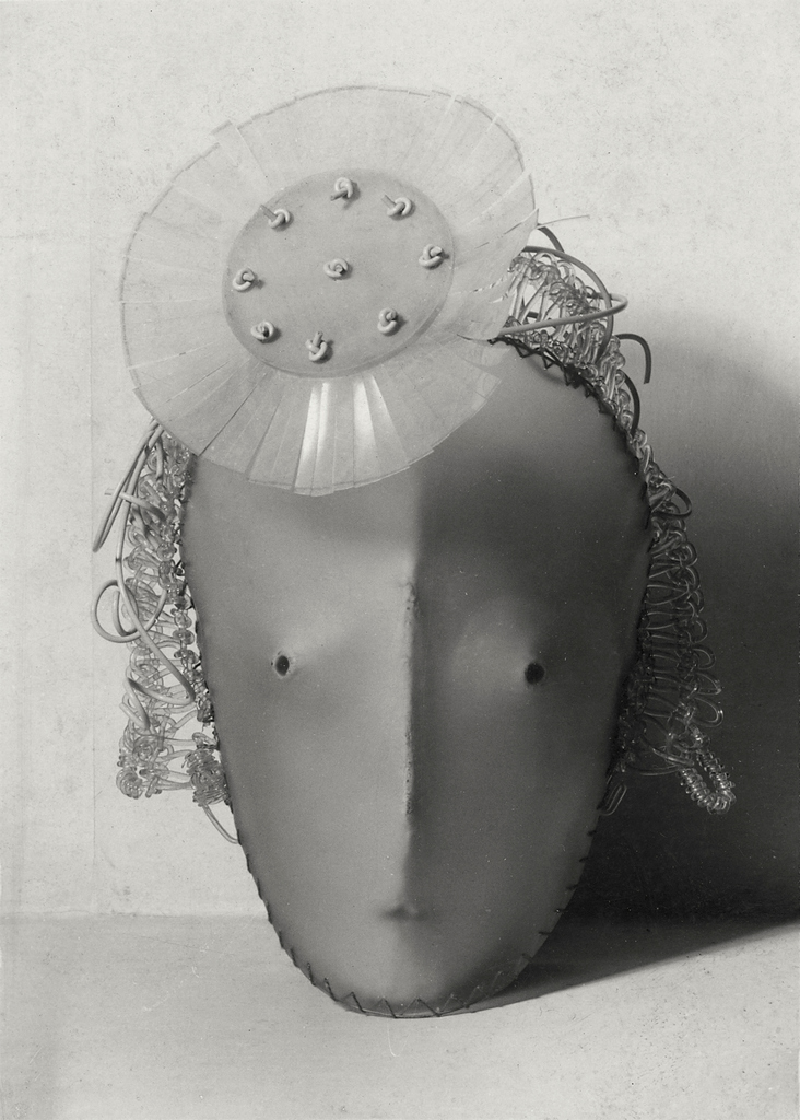 Marie Vassilieff, Mask of Marlene Dietrich, photographed by Pierre Delbo, 1930, Photograph, 15 x 11 cm, Collection of Claude Bernès, Paris, courtesy Rouillac, France
