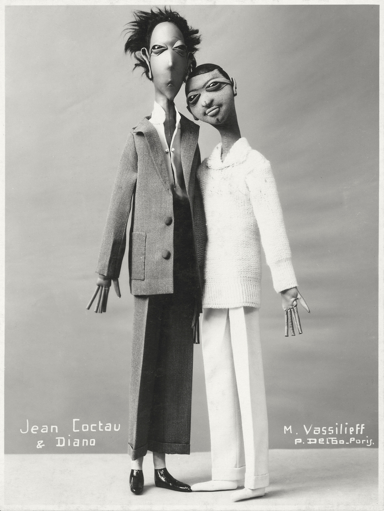 Marie Vassilieff, Dolls of Jean Cocteau and Alexandre Dianou, photographed by Pierre Delbo, 1922, Photograph, 22 x 17 cm, Collection of Claude Bernès, Paris, courtesy Rouillac, France