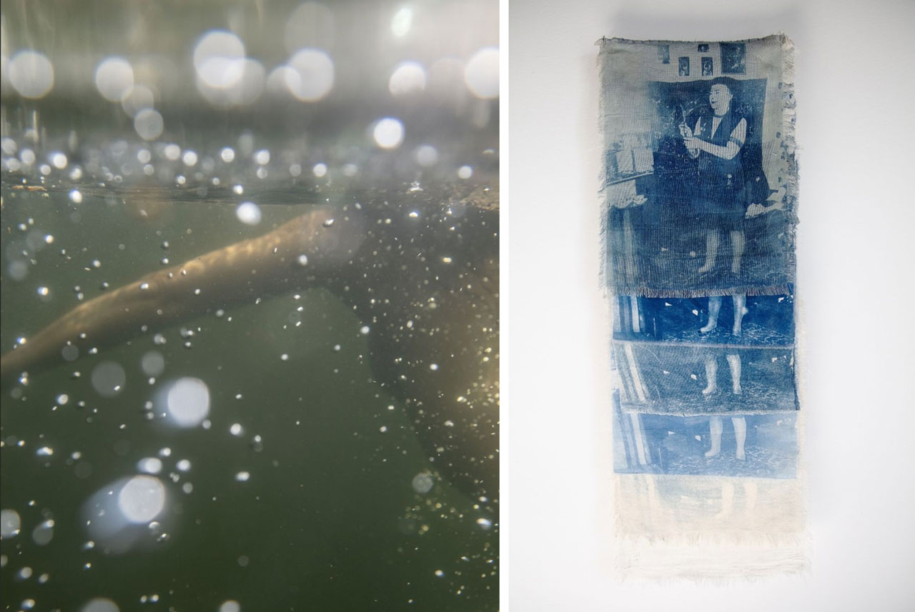 Left: Adrianna Ault, Through a River Darkly / Farm AuctionRight: Viktorsha Uliyanova, Quieter than Water Lower than Grass
