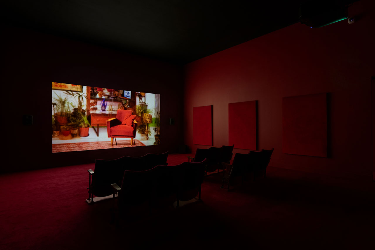 Installation photography of Zineb Sedira Dreams Have No Titles at Tate Britain, 2023 Photo © Tate (Lucy Green).