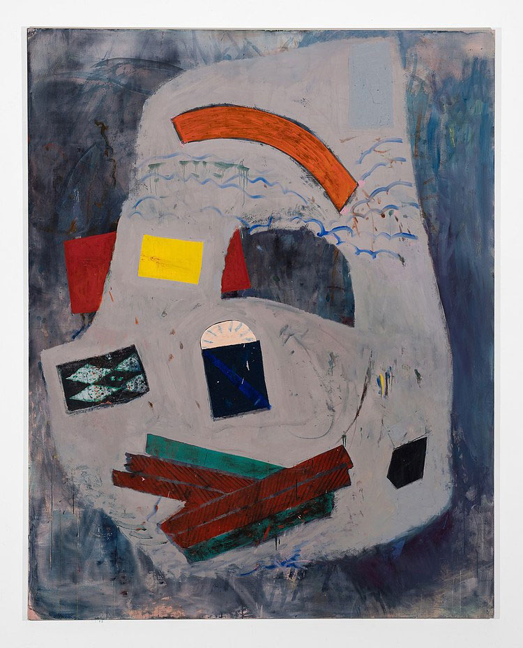 Carole Vanderlinden, Keep a promise, 2023. Oil and collage on canvas, 208,4 x 165 x 2,9 cm. Photo: HV-studio