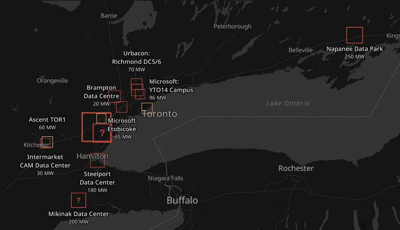 Cloe Logan & Rory White, One data centre or one million homes? Mapping Ontario's proposed hyperscaler boomCloe Logan & Rory White, One data centre or one million homes? Mapping Ontario's proposed hyperscaler boom