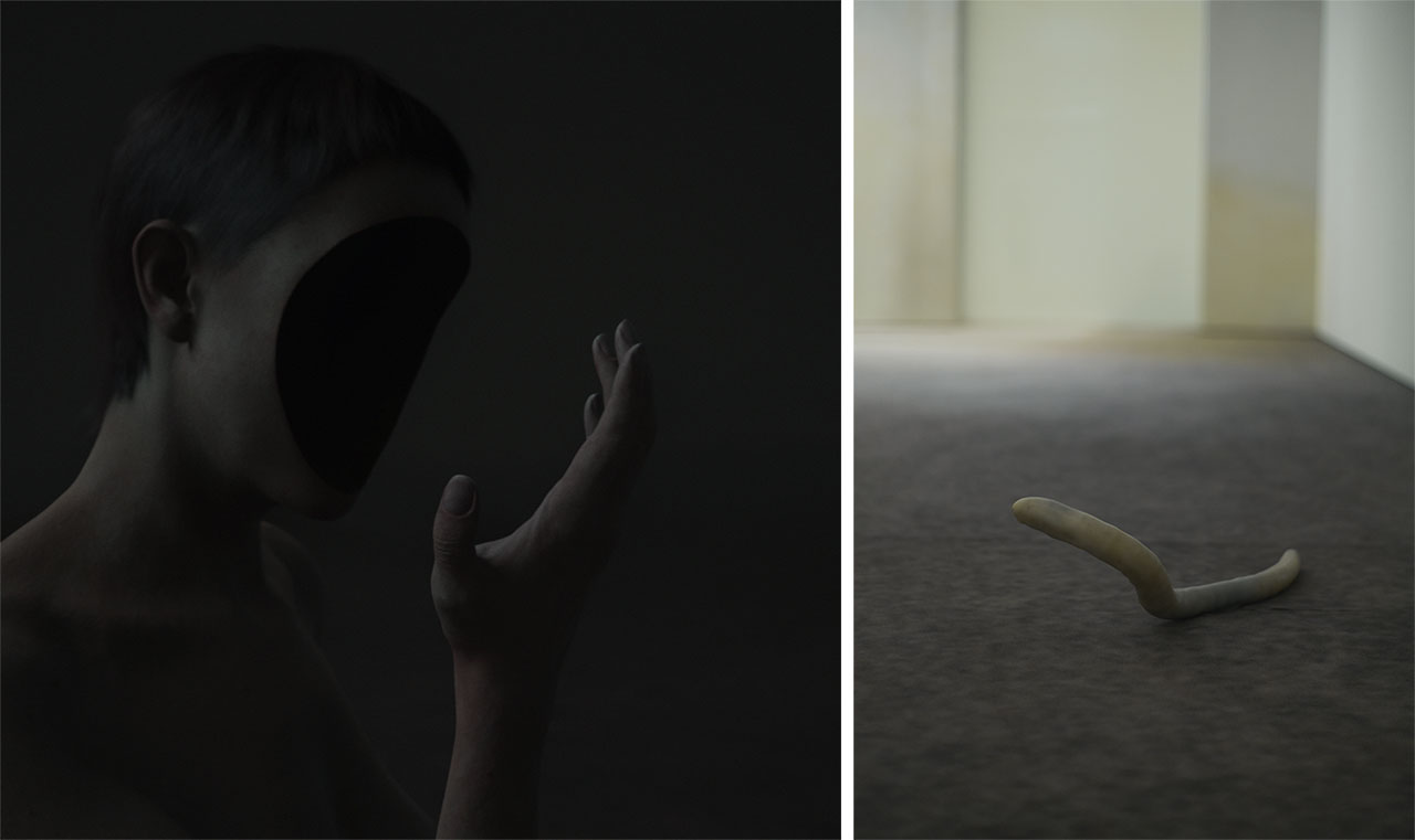 Left: Pierre Huyghe, Liminals, 2025, Film, sound, body and landscape photogrammetric scans, motion capture, and real-time physical recording through game engine, Commissioned by LAS Art Foundation and Hartwig Art Foundation, Collection of LAS Art Foundation, Courtesy the artist, LAS Art Foundation, and Hartwig Art Foundation; Galerie Chantal Crousel; Marian Goodman Gallery; Hauser & Wirth; Esther Schipper; TARO NASU; and Anna Lena Films, Paris © Pierre Huyghe, represented by ProLitteris (CH) / ADAGP (FR)Right: Installation view "Pierre Huyghe", Fondation Beyeler, Riehen/Basel, 2026, Photo: Ola Rinda, Courtesy the artist and Fondation Beyeler