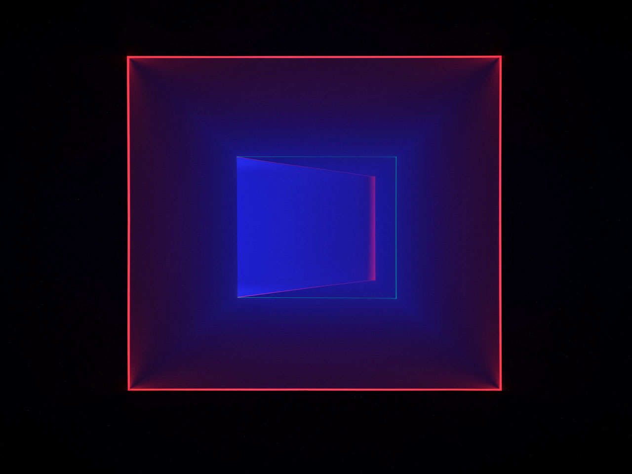 James Turrell, Either Or, 2024, from the series Wedgework, 1969–, Light installation and mixed media, Dimensions variable, © James Turrell, Photo: Thomas Lannes, Courtesy the artist and Gagosian