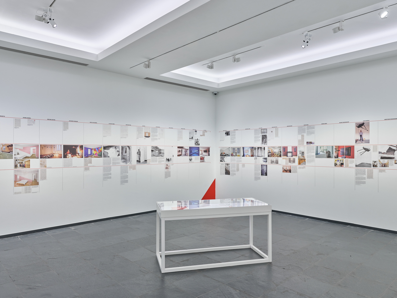 Archive section. Installation view, 40 jaar Chambres d'Amis, S.M.A.K. Gent, 2026. Photo_ We Document Art 1