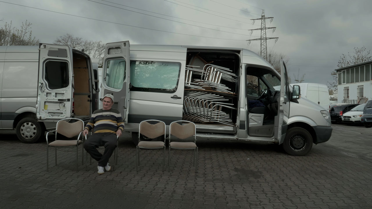 Zauri Matikashvili, Made in Europe (Still), 2023, HD video, Sound 25:00 min. Courtesy the artist.