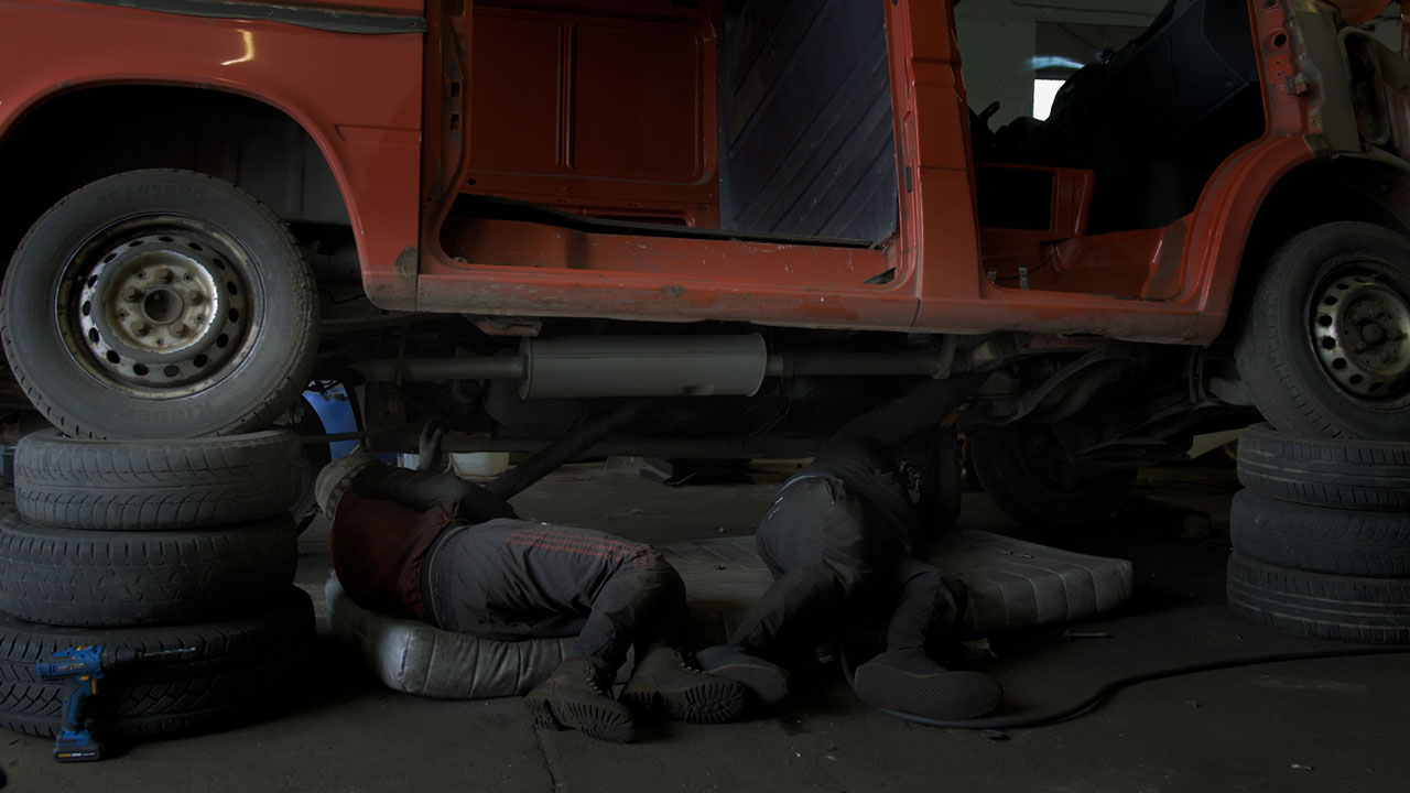 Zauri Matikashvili, Made in Europe (Still), 2023, HD video, Sound 25:00 min. Courtesy the artist.