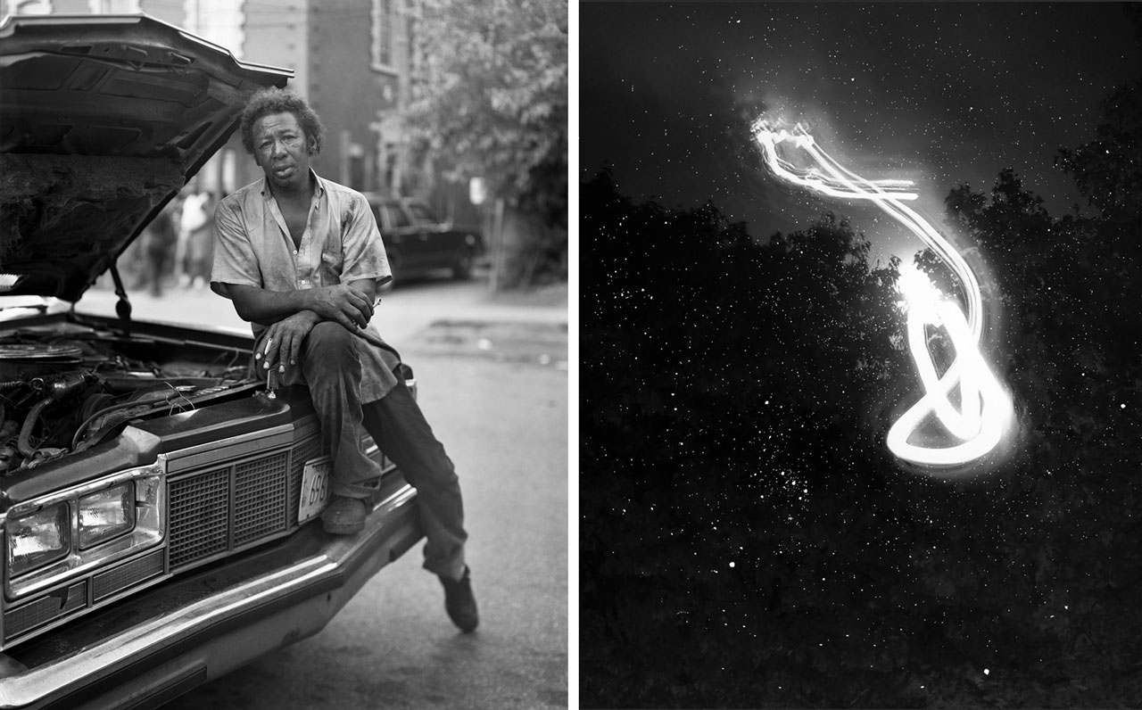 Left: N.B. MacNamara, Around Lander Street Right: Ann Burke Daly & Marion Belanger, Night Studio: Temporal Dislocations