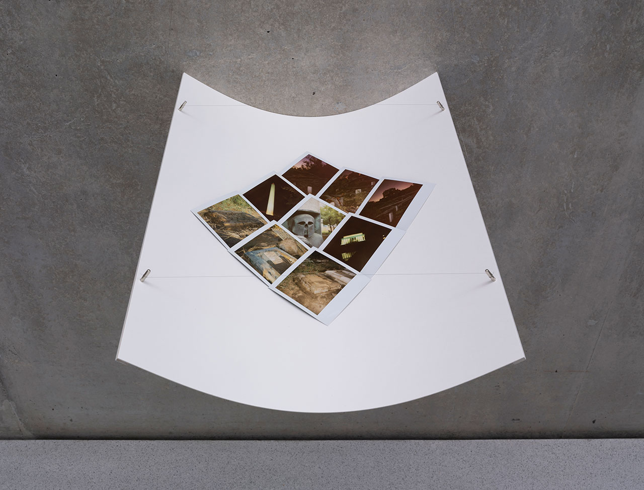 Cyprien Gaillard, When you expect flutes, it’s whistles, Detail view first floor Kunsthaus Bregenz, 2026 Geographical Analogies, 2006 – 2026, Photo: Timo Ohler, © Cyprien Gaillard, Kunsthaus Bregenz, Courtesy of the artist, Sprüth Magers, Gladstone Gallery