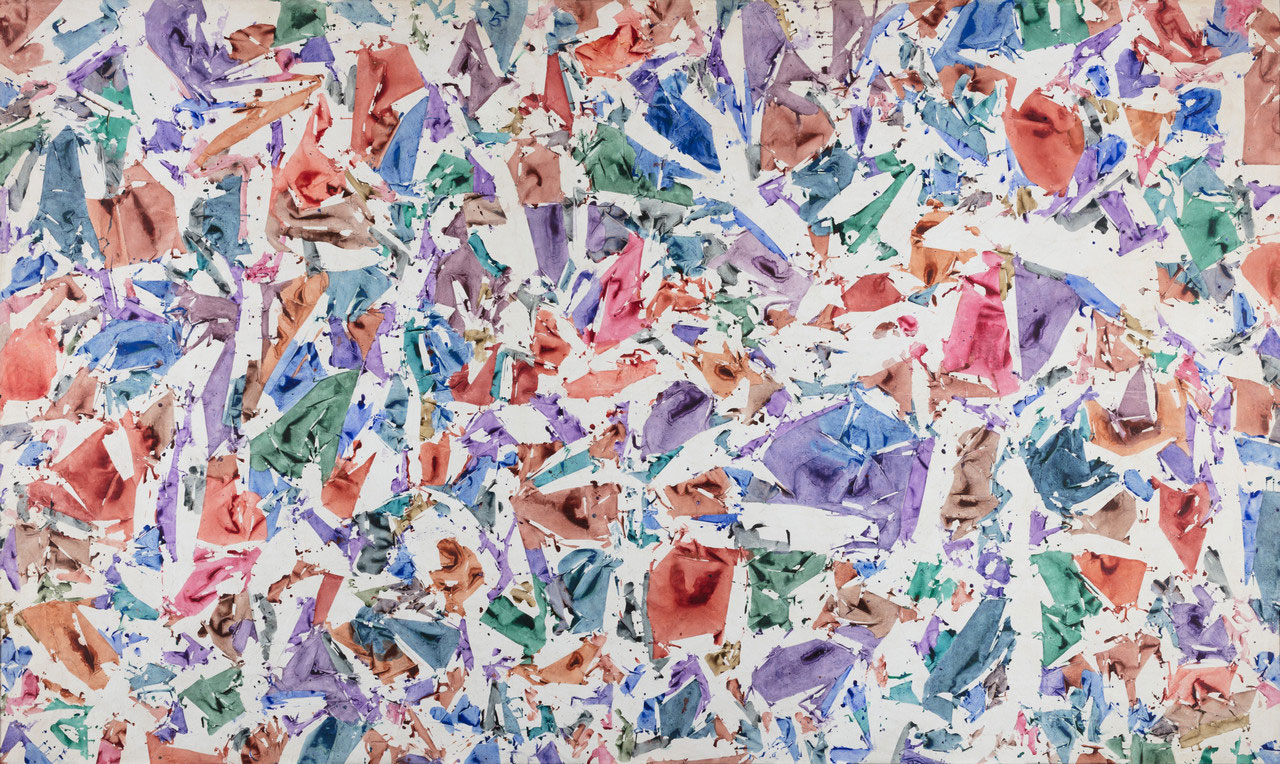Simon Hantaï, Sans titre (Untitled), 1984, Acrylic on canvas. 115 x 193 inches (292 x 490 cm), © Archives Simon Hantaï/Adagp, Paris, 2026, Photo: David Bordes, Courtesy Archives Simon Hantaï and Gagosian