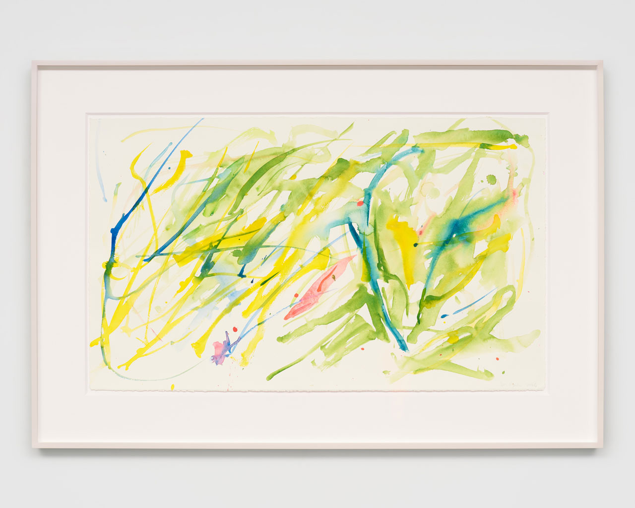 Helen Marden, Drench, 2026. Watercolor on paper, 17 ¾ × 29 ¾ inches (45.1 × 75.6 cm), © 2026 Helen Marden/Artists Rights Society (ARS), New York. Photo: Owen Conway", Courtesy the artist and Gagosian