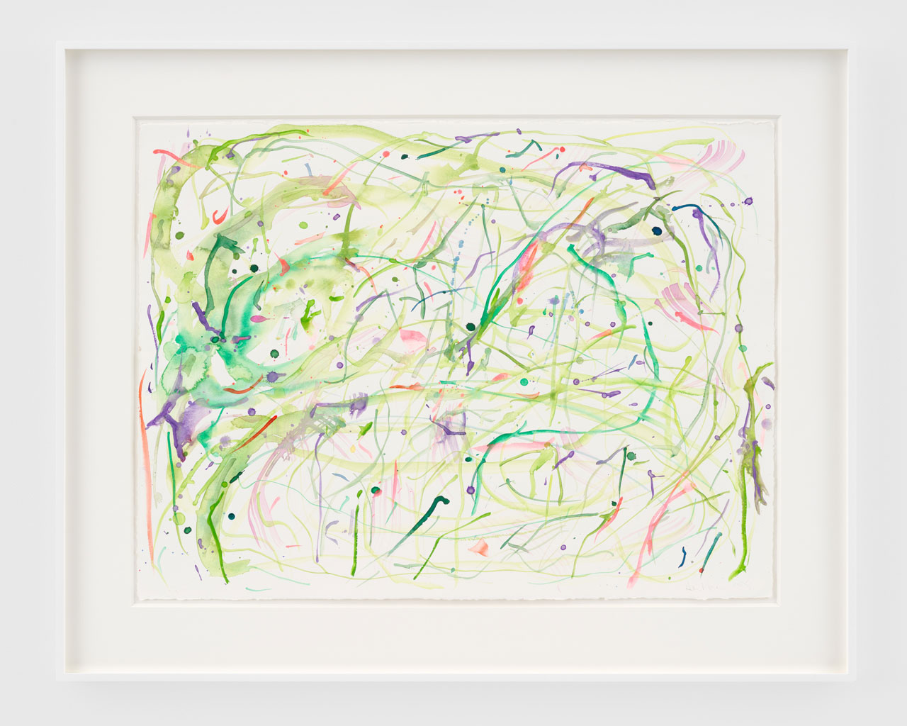 Helen Marden, Frog Hop, 2025. Watercolor on paper, 22 ½ × 28 inches (57.2 × 71.1 cm), © 2026 Helen Marden/Artists Rights Society (ARS), New York. Photo: Maris Hutchinson, Courtesy the artist and Gagosian