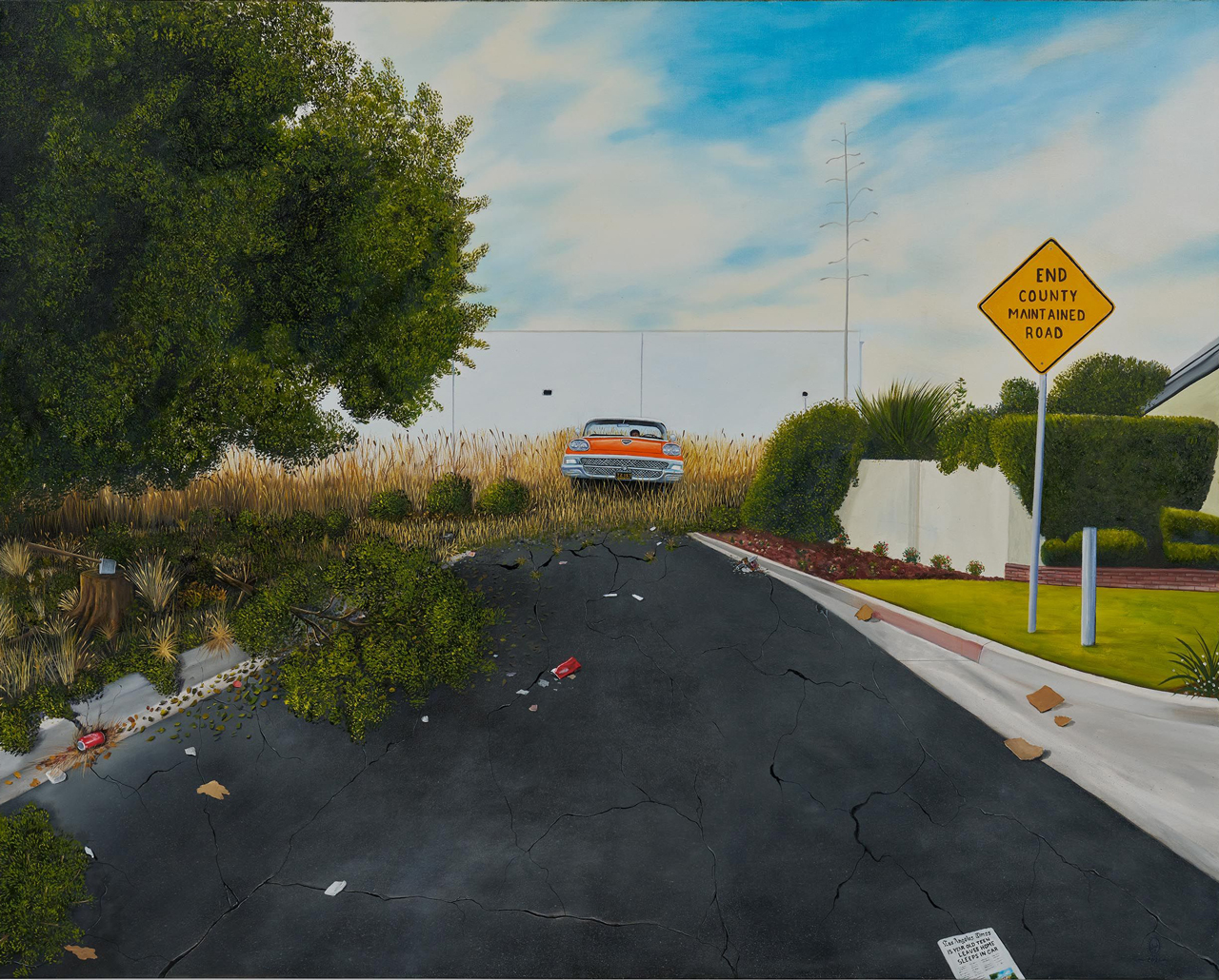 Mr. Wash , Home Away from Home, 2026, Oil on canvas, 48 x 60 inches (121.9 x 152.4 cm), Signed and dated recto; signed, titled, dated and inscribed verso, © Njideka Akunyili Crosby, courtesy the artist and David Zwirner Gallery