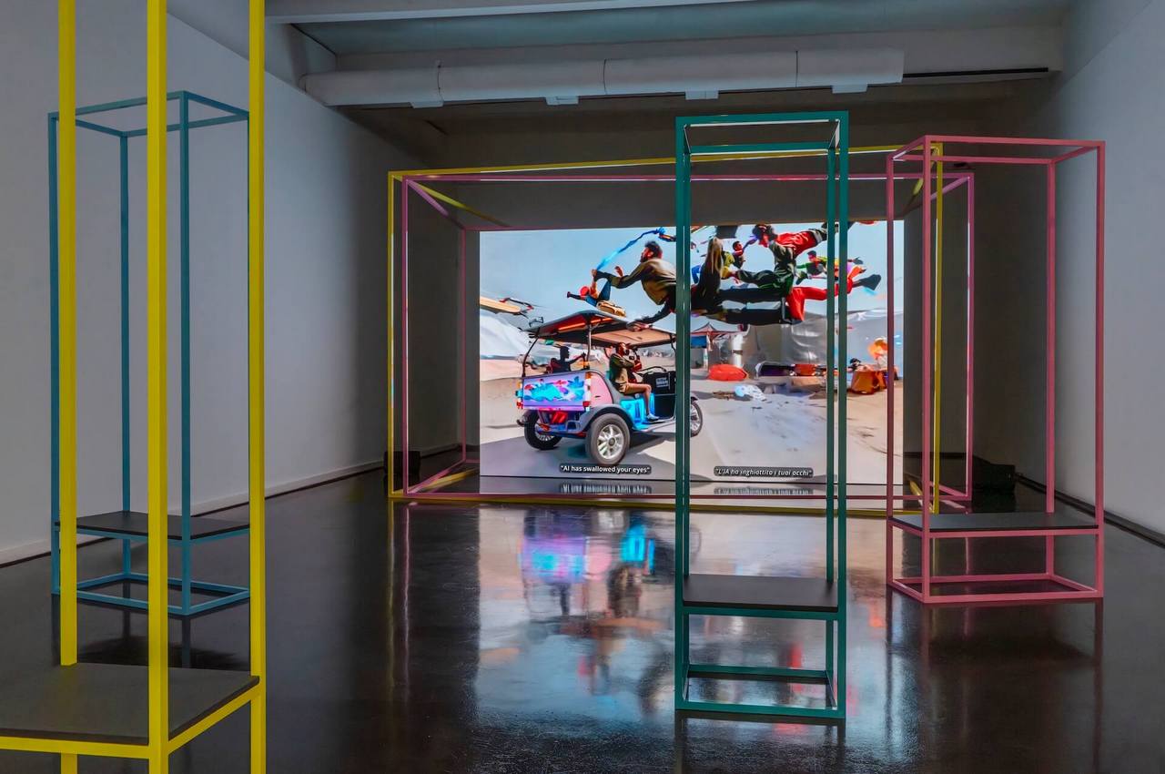 Hito Steyerl. Mechanical Kurds. Installation view, MACRO, Roma, 2026. © Foto OKNO. Courtesy MACRO, Roma