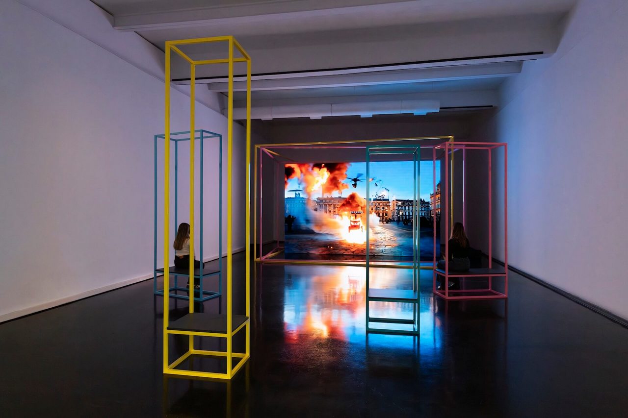 Hito Steyerl. Mechanical Kurds. Installation view, MACRO, Roma, 2026. © Foto OKNO. Courtesy MACRO, Roma