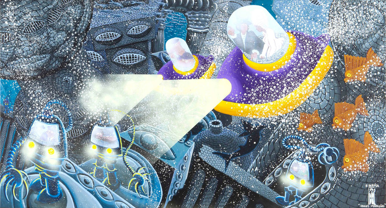 Hervé Di Rosa, idoles immergées, © Hervé Di Rosa, Courtesy the artist and Galerie Templon