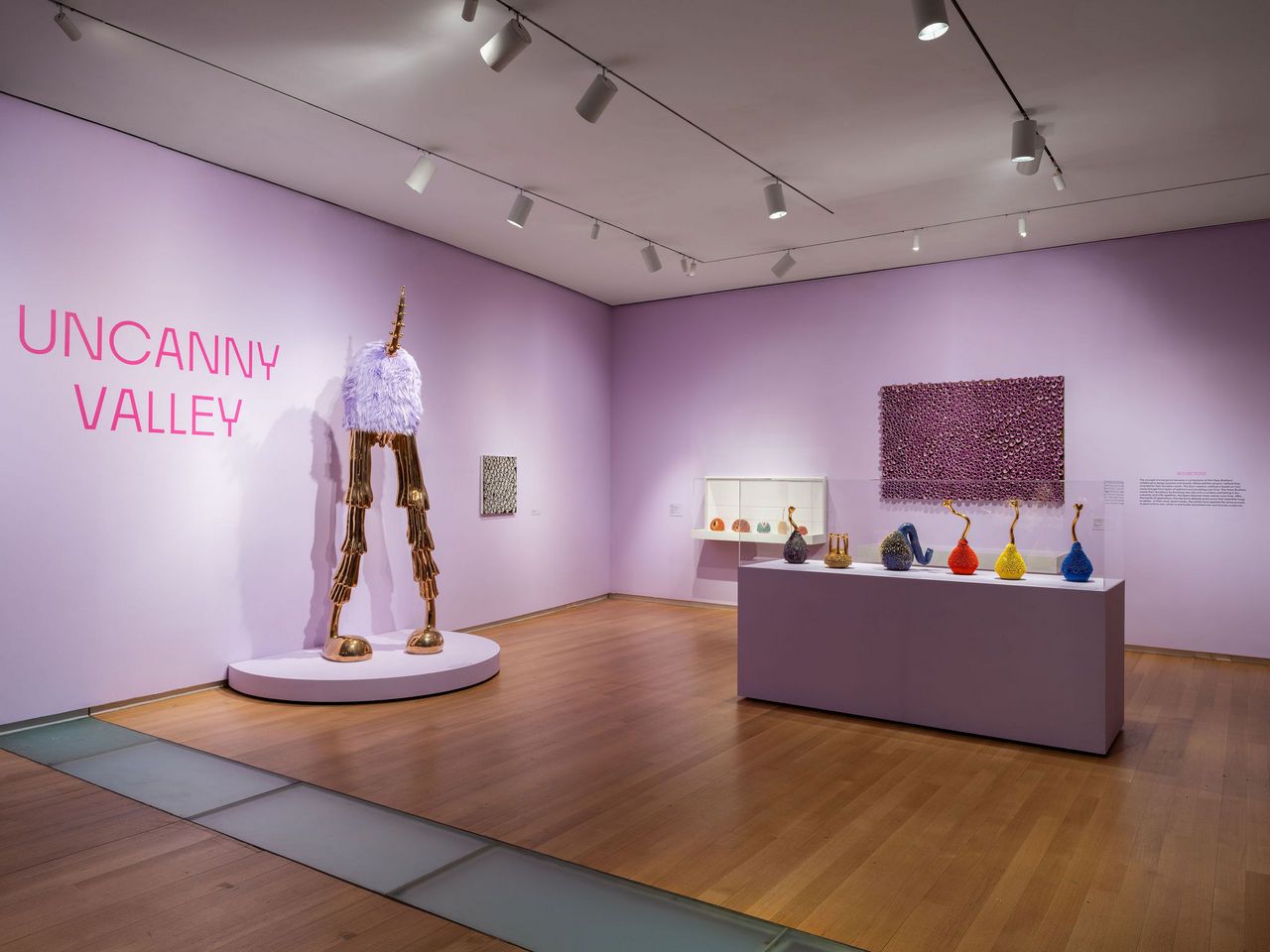 Haas Brothers, Installation view of Haas Brothers: Uncanny Valley at the Museum of Arts and Design, New York, NY. Photo by: Jenna Bascom; courtesy the Museum of Arts and Design
