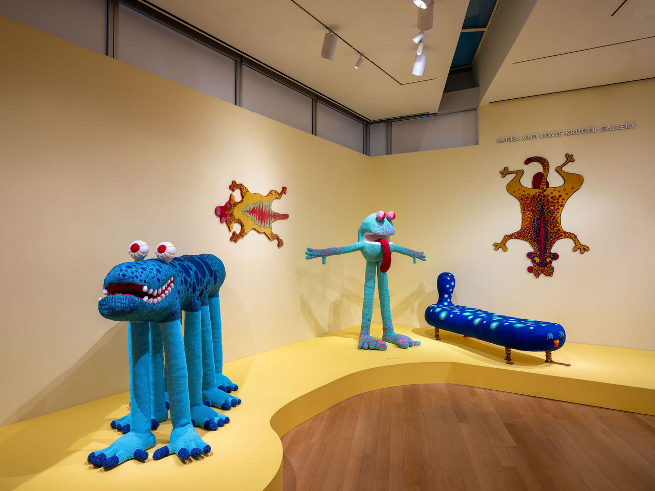 Haas Brothers, Installation view of Haas Brothers: Uncanny Valley at the Museum of Arts and Design, New York, NY. Photo by: Jenna Bascom; courtesy the Museum of Arts and Design