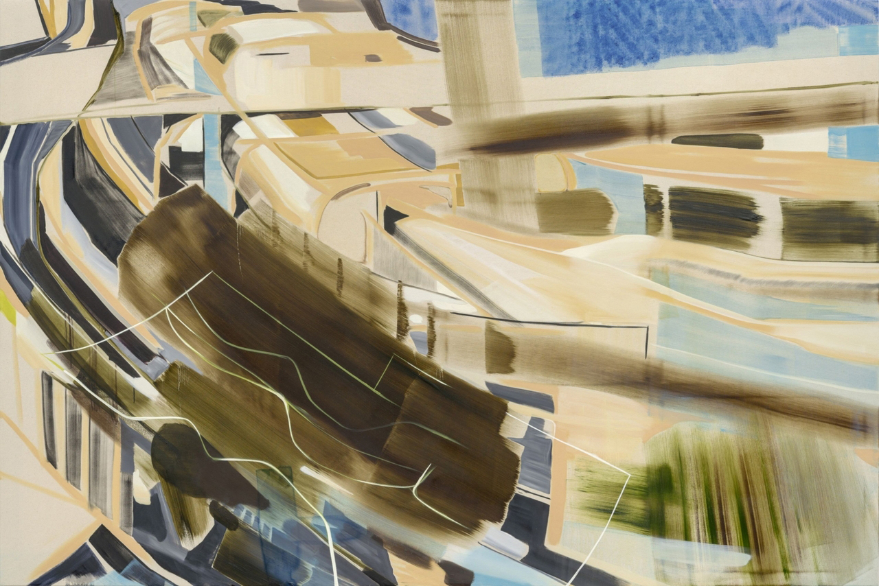 Seeun Kim, Oksu, 2026, Water mixable oil on canvas, 200 x 300 x 3 cm, © Seeun Kim, Courtesy the artist and Kukje Gallery