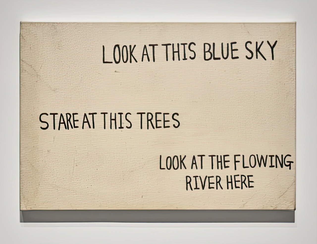 Kim Beom, Landscape #1, 1995, Marker on canvas, 56 × 81.5 cm. Private Collection. Courtesy of the Artist