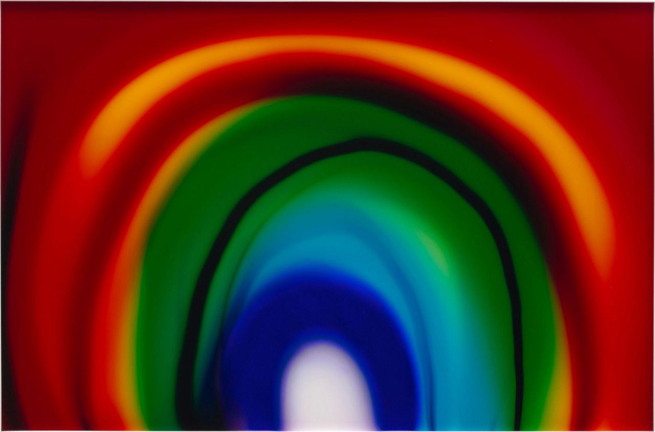 Liz Nielsen, Big Rainbow Energy, 2023, Chromogenic light painting on Fujiflex mounted on Dibond, Framed: 28 7/8 x 43 1/4 inches (73.3 x 109.9 cm), Signed, titled, dated, and inscribed verso