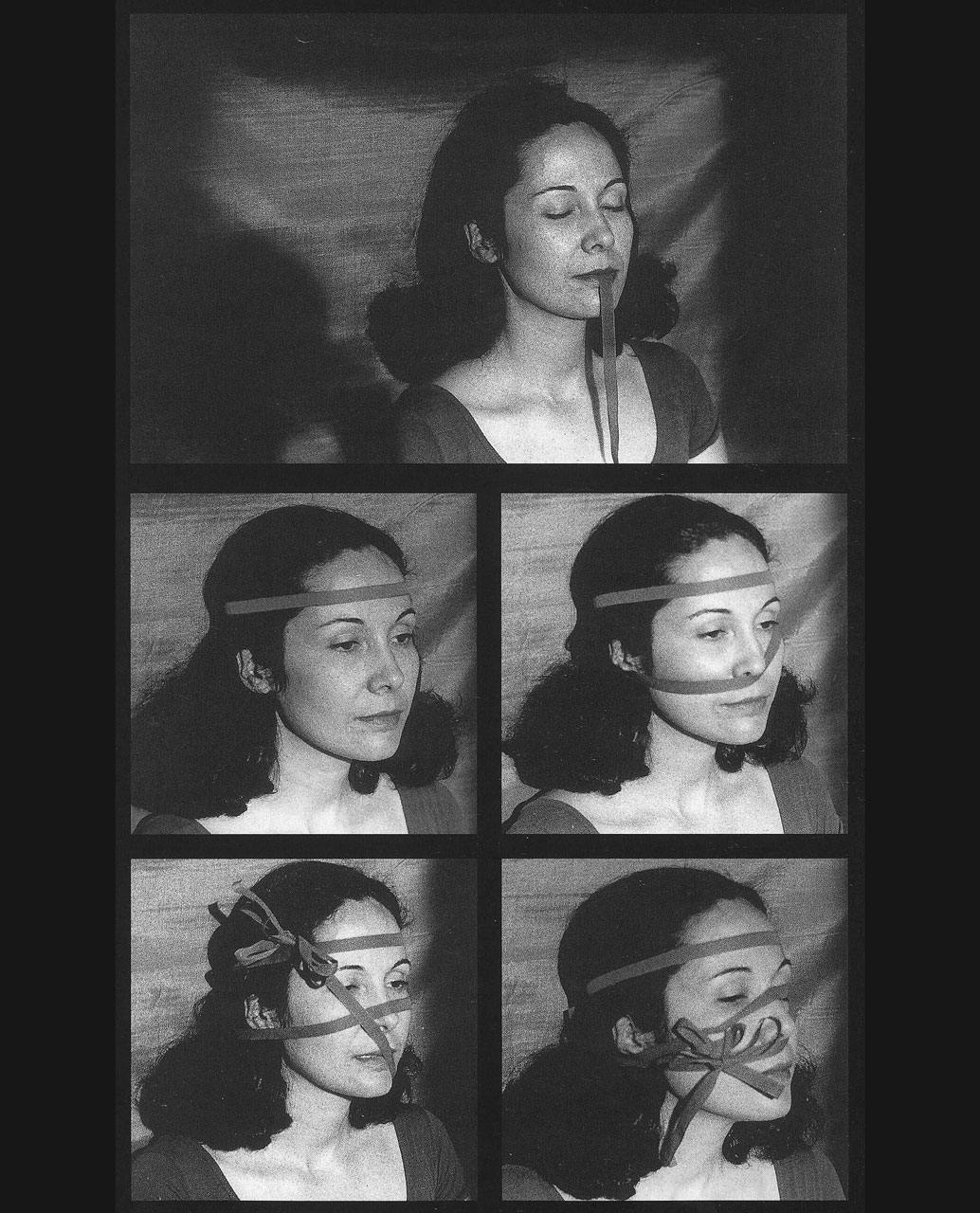 Anna Maria Maiolino, De... Para..., from Fotopoemação series, 1974, printed 2009, Black and white digital print, 43 x 29 cm / 16 7/8 x 11 3/8 inches 62.2 x 46.4 x 3.8 cm / 24 1/2 x 18 1/4 x 1 1/2 inches (framed), © Anna Maria Maiolino, Courtesy the artist and Hauser & Wirth Gallery