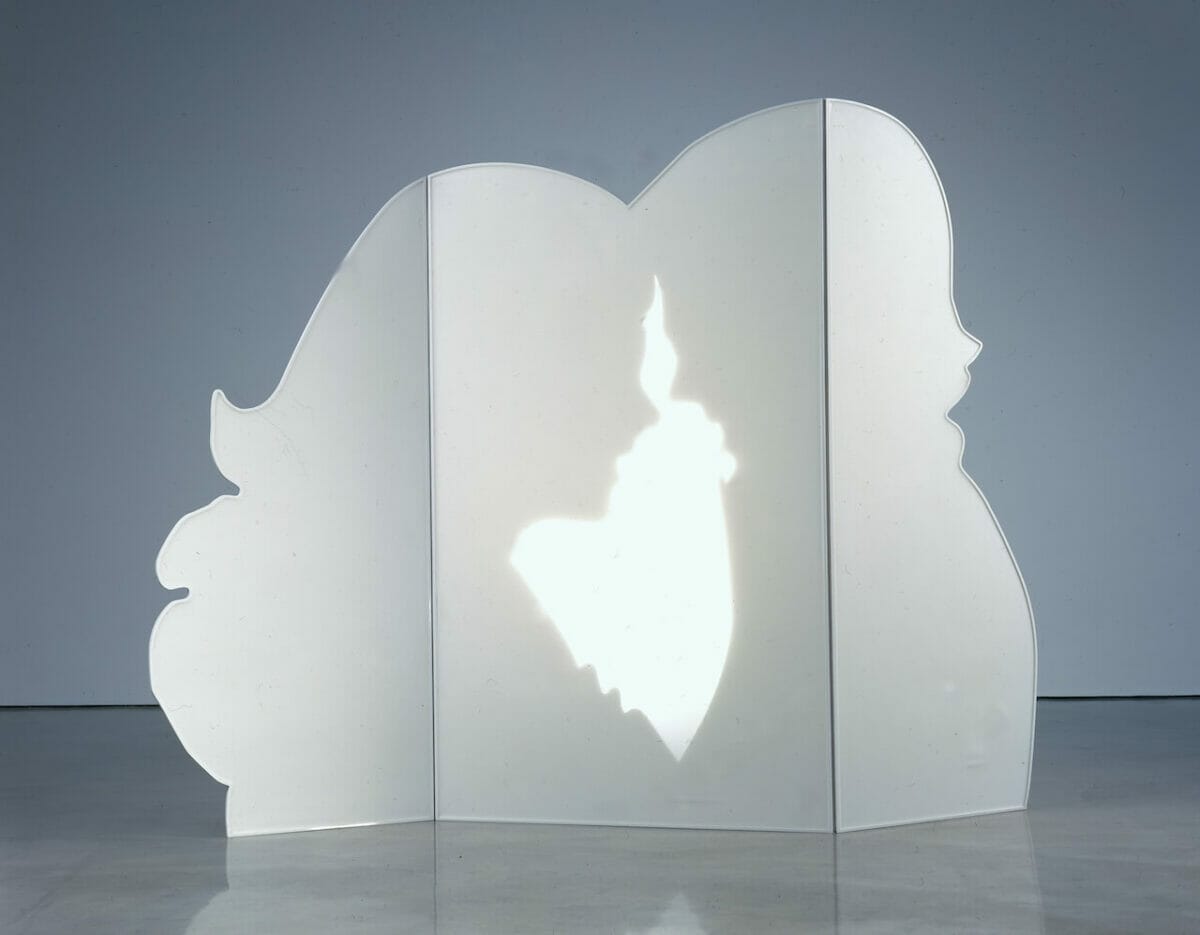 Ghada Amer, The Screen prototype backlit, © & Courtesy the artist