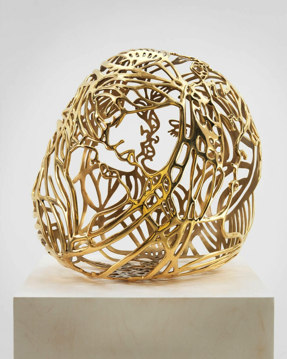 Ghada Amer, Braisers#1 gold, © & Courtesy the artist