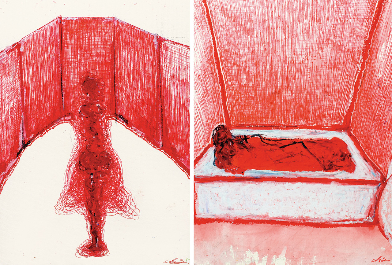 Chiharu Shiota (born in 1972), Red Mirror, 2009. Collection of the artist. © Chiharu Shiota / VG Bild-Kunst, Bonn / CARCC Ottawa 2026