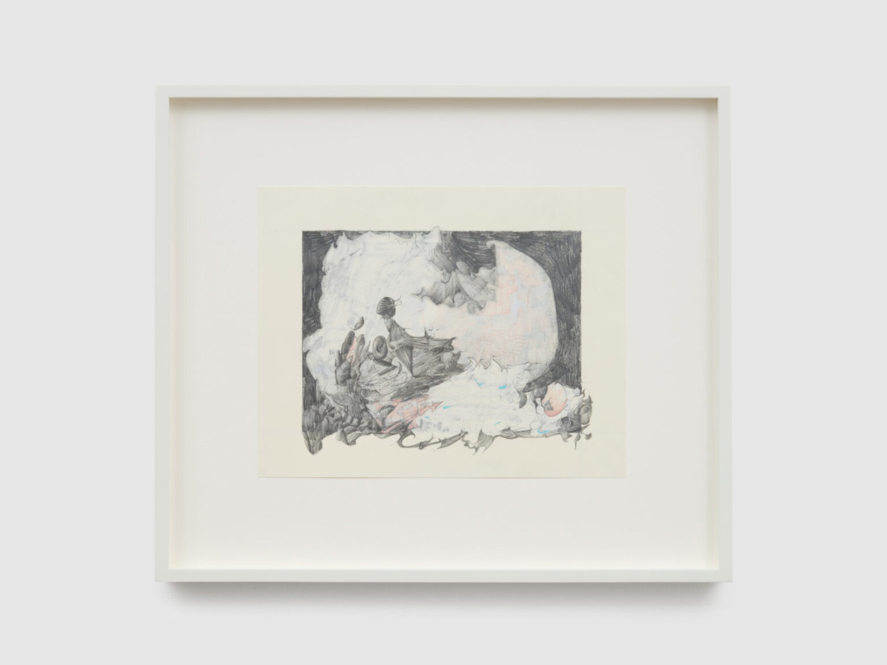 Vijay Masharani, Haymaker, 2026, Graphite, coloured pencil and marker on paper, framed 34.5 x 39.5 x 3 cm (13 5/8 x 15 1/2 x 1 1/8 inches)