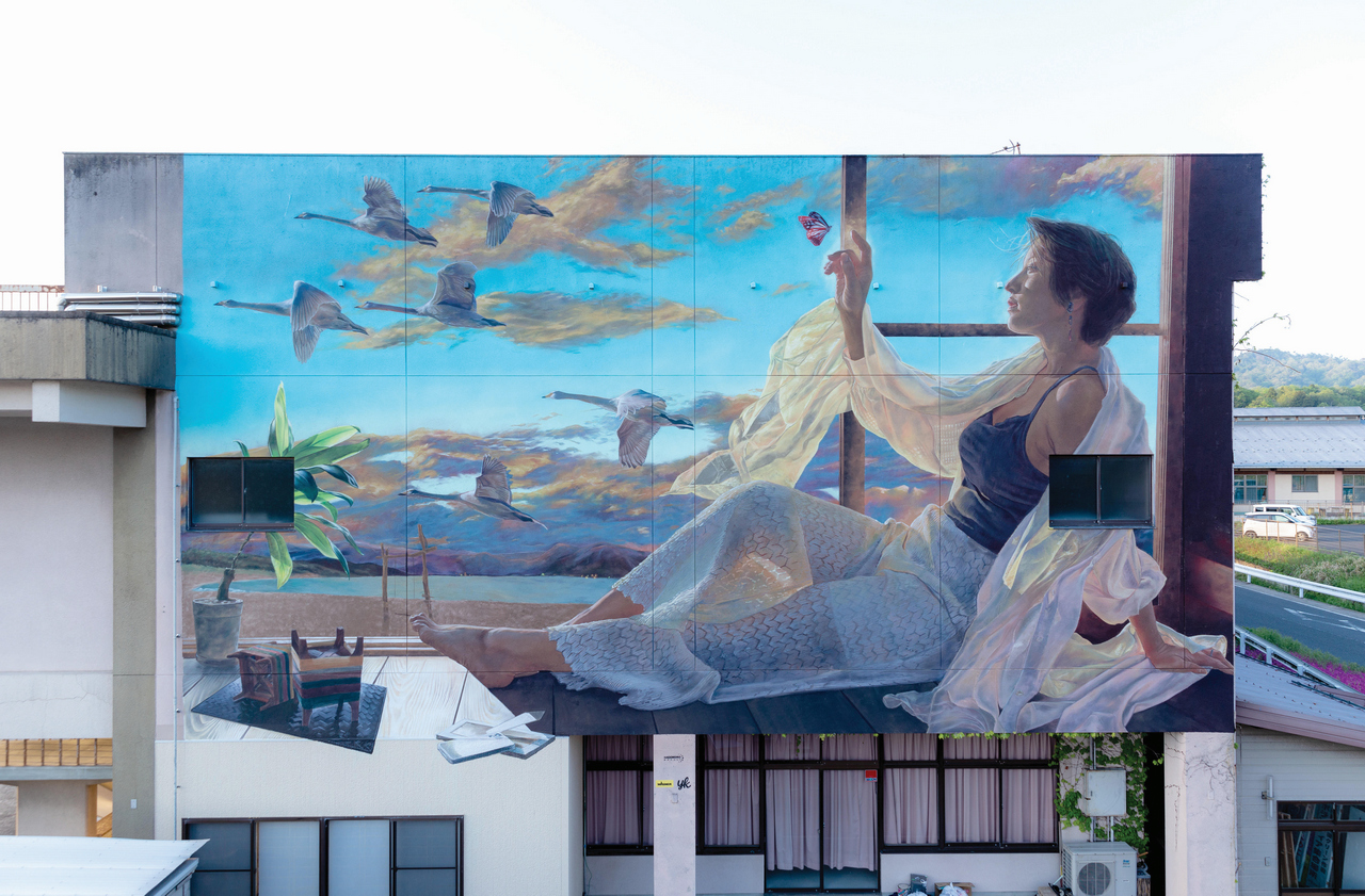 ATHENS STREET ART FESTIVAL_Hagoromo Mural in Kyoto