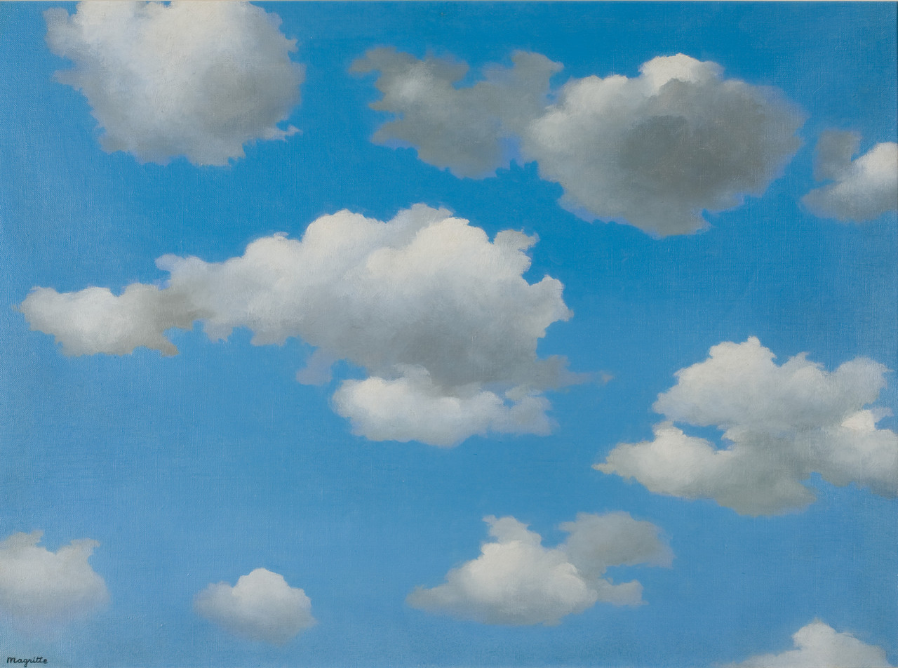 René Magritte, La Malédiction (The Curse), 1931, Oil on canvas, 21 1/4 x 28 3/4 inches (54 x 73 cm), © 2026 ADAGP, Paris and DACS, London, Photo: Antoine van Kaam, Courtesy Museum Voorlinden, Wassenaar, the Netherlands
