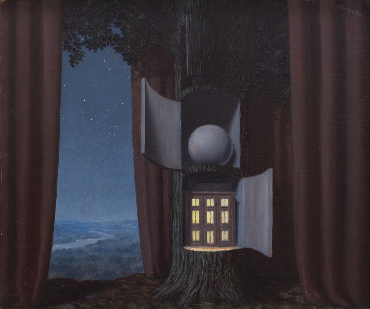 René Magritte, La Voix du sang (Blood will Tell), 1948, 19 5/8 x 27 inches (49.8 x 68.6 cm), © 2026 ADAGP, Paris and DACS, London, Photo: Fredrik Nilsen, Courtsey of a Private Collector, CA, USA